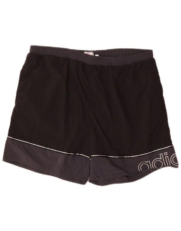 Costume de baie grafică pentru bărbați Adidas XL, poliester color bloc negru