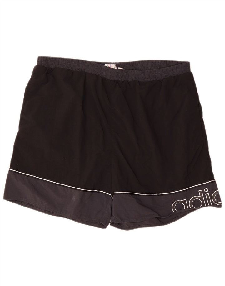 Costume de baie grafică pentru bărbați Adidas XL, poliester color bloc negru