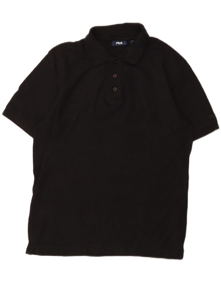 Tricou Polo Fila Bărbați Mic Negru Bumbac