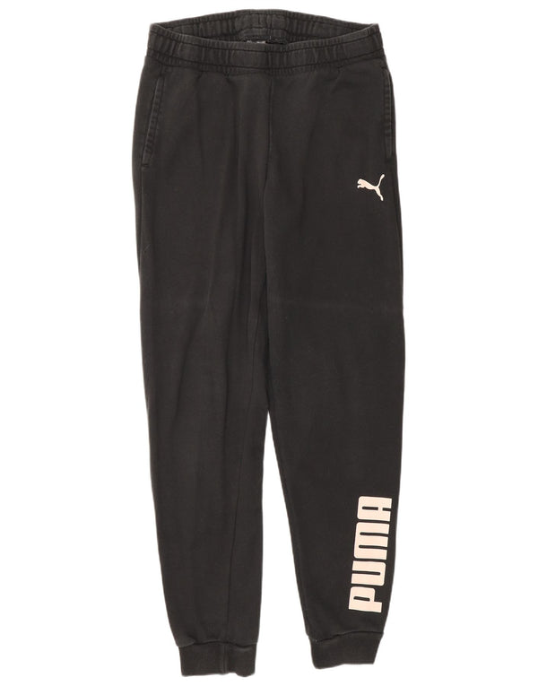 Pantaloni de trening grafic Puma pentru femei Pantaloni de jogging UK 12 Medium Black