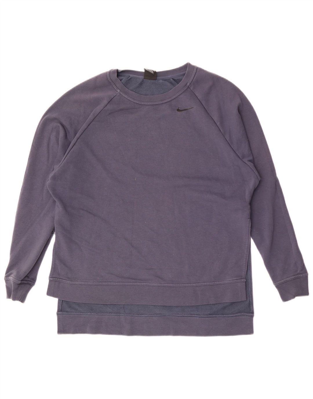 Pulover supradimensionat Nike Dri Fit pentru femei UK 10 Mic Bleumarin