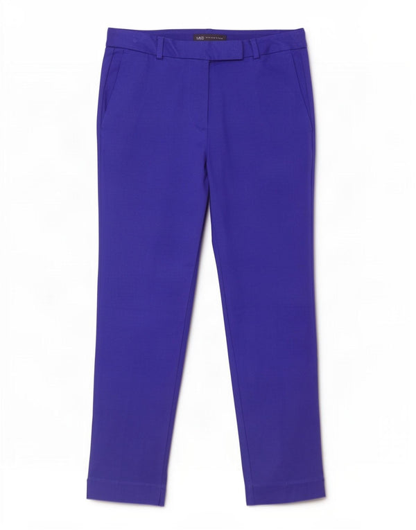 Marks & Spencer Pantaloni tăiați subțiri pentru femei UK 10 Small W28 L25 Blue