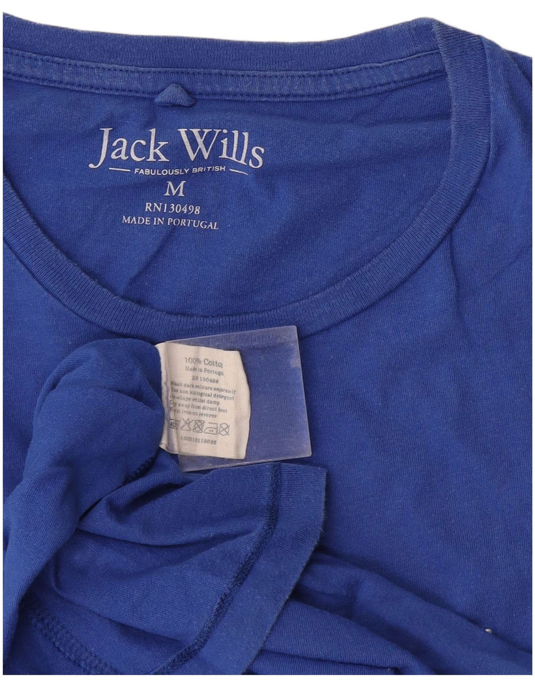 Tricou Jack Wills pentru bărbați Top din bumbac albastru mediu