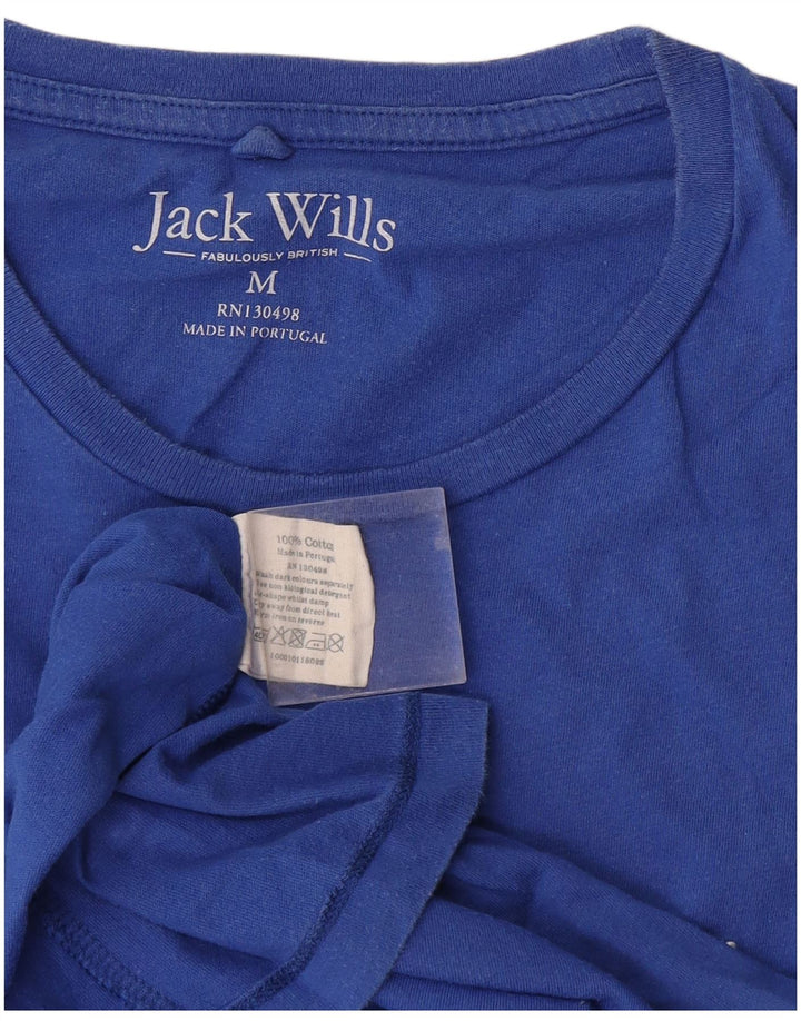 Tricou Jack Wills pentru bărbați Top din bumbac albastru mediu