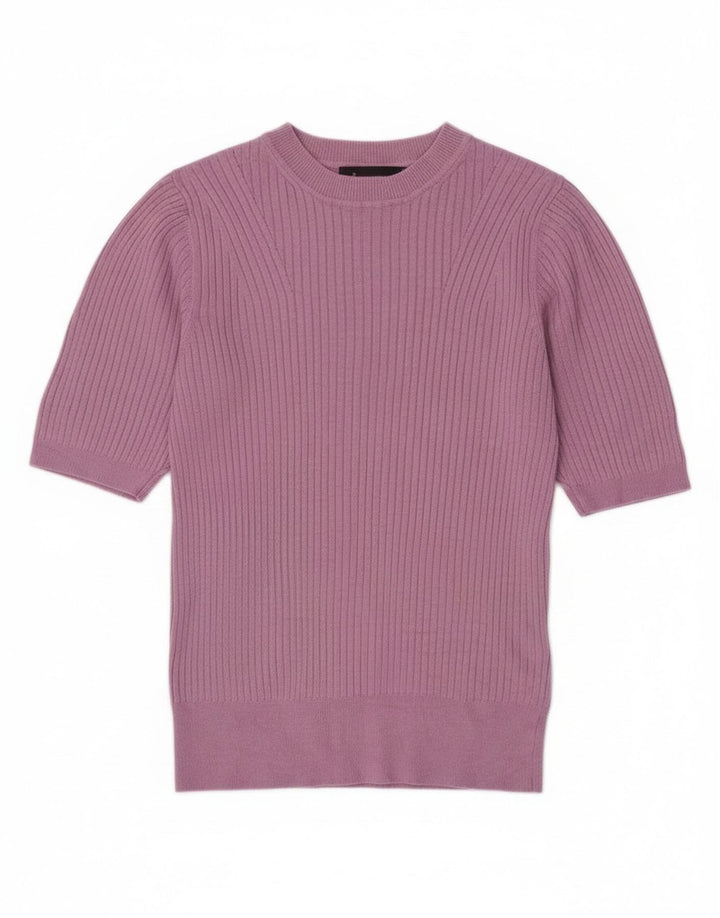 Pulover pentru femei Marks & Spencer cu decolteu triplu UK 8 Mic violet
