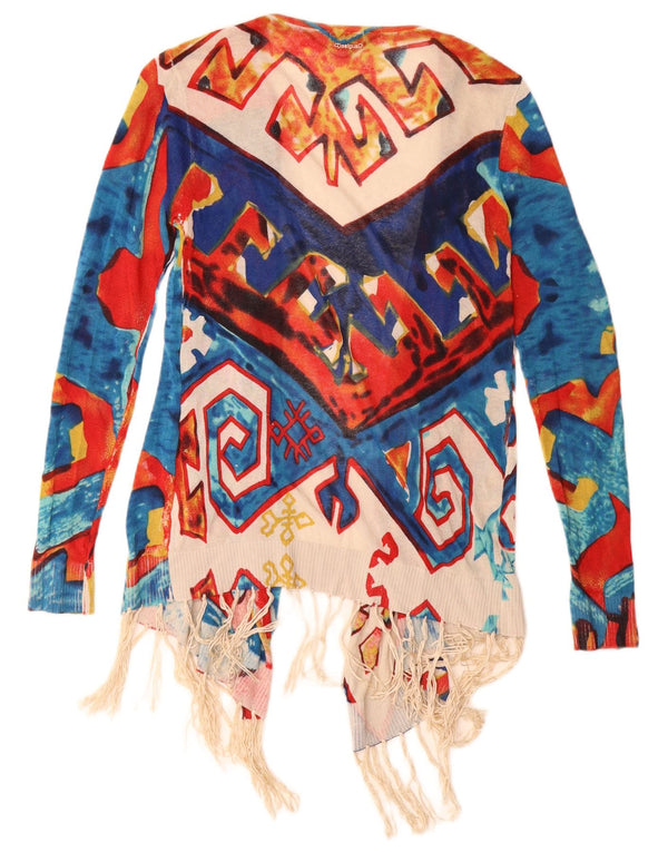 Pulover cardigan cu paragate Desigual pentru femei UK 10 mic multicolor