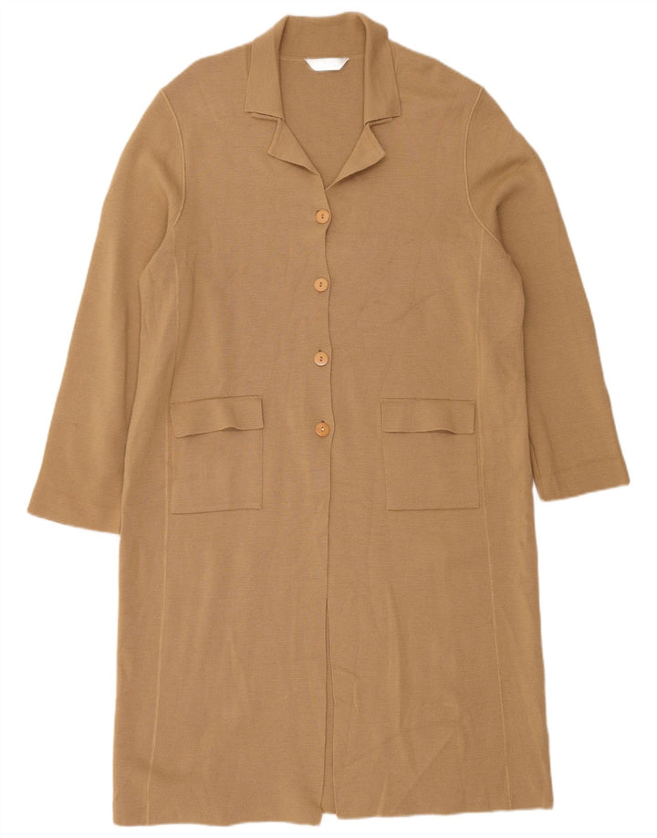 Pulover cardigan cu paragate pentru femei Marks & Spencer UK 12 Bej mediu