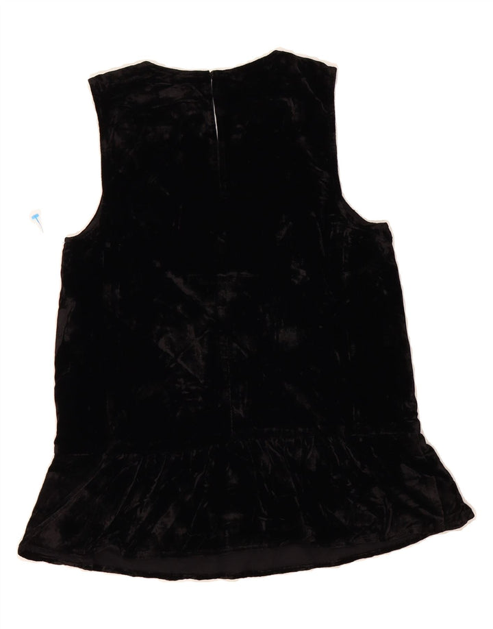 J. CREW Womens Sleeveless Blouse Top US 00 2XS Black Viscose Vintage J. Crew and Second-Hand J. Crew from Messina Hembry 