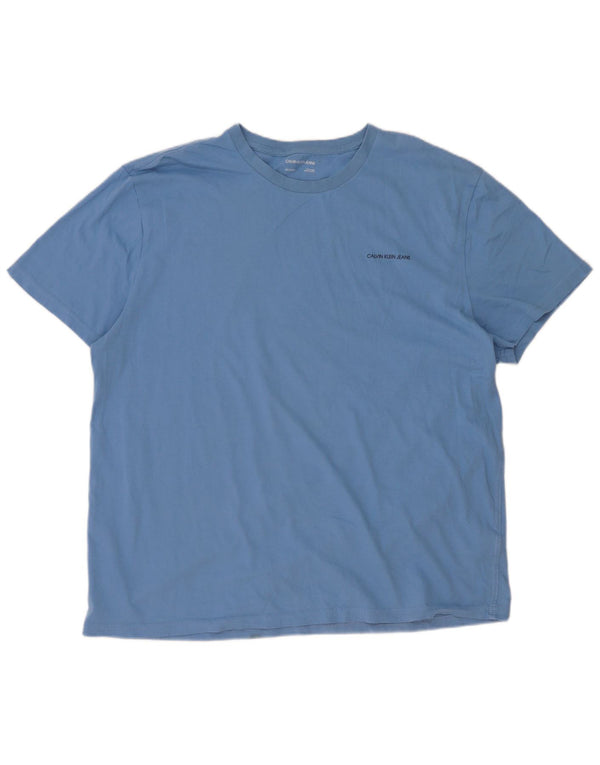 Tricou pentru bărbați Calvin Klein Jeans Top 2XL Bumbac Albastru