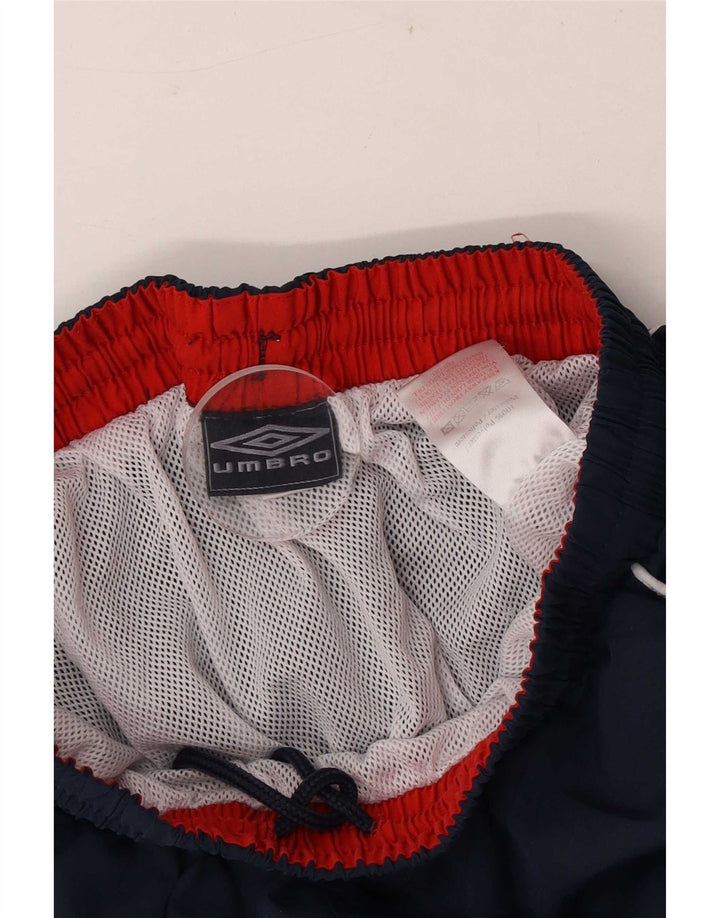 Pantaloni scurți sport grafic Umbro pentru bărbați, poliester mediu albastru