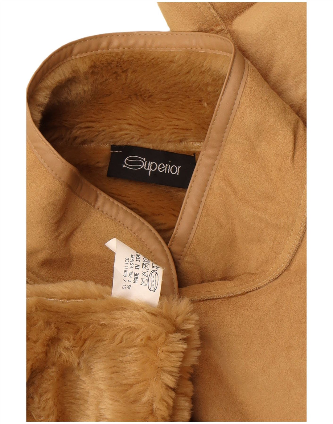 Jachetă Sherpa Superior pentru femei UK 18 XL Bej Acrilic