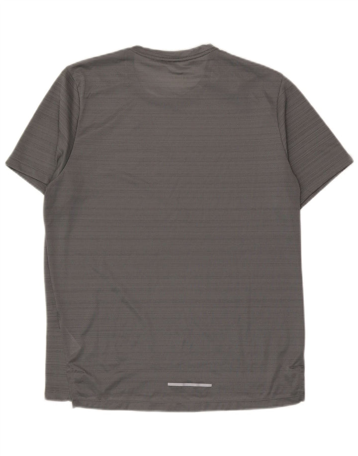 Tricou Nike Dri Fit pentru bărbați Top Mediu Gri Poliester cu dungi