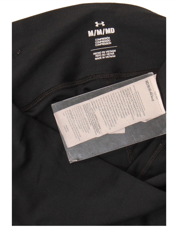 Leggings crop pentru femei Under Armour UK 12 Medium Black Colorblock Poliester