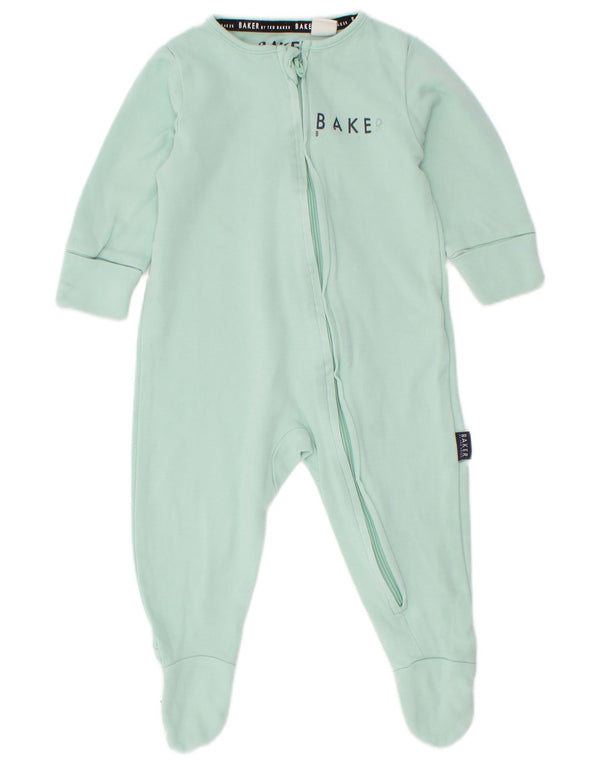 Salopetă cu mânecă lungă cu grafic Ted Baker pentru bebeluși 3-6 luni turcoaz