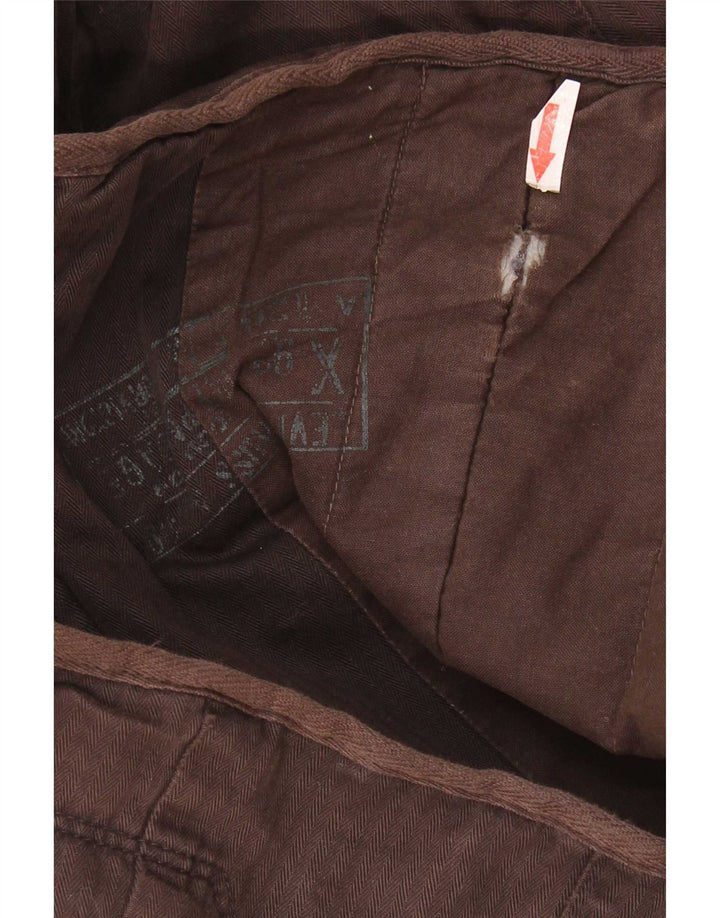Jachetă Windbreaker Levi's pentru femei UK 10 Small Brown Herringbone