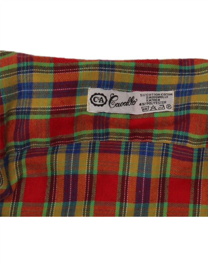 Cămașă pentru bărbați C & A, bumbac cu carouri, multicoloră, medie
