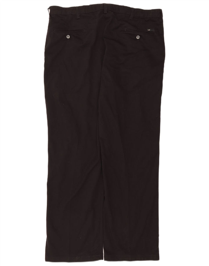 Pantaloni chino drepți LEE, personalizat, pentru bărbați, L40 L32, bumbac negru