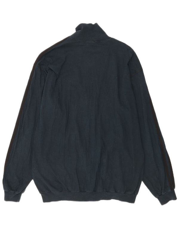 Jachetă de trening Adidas pentru bărbați Marea Britanie 40/42 Bumbac mediu albastru bleumarin