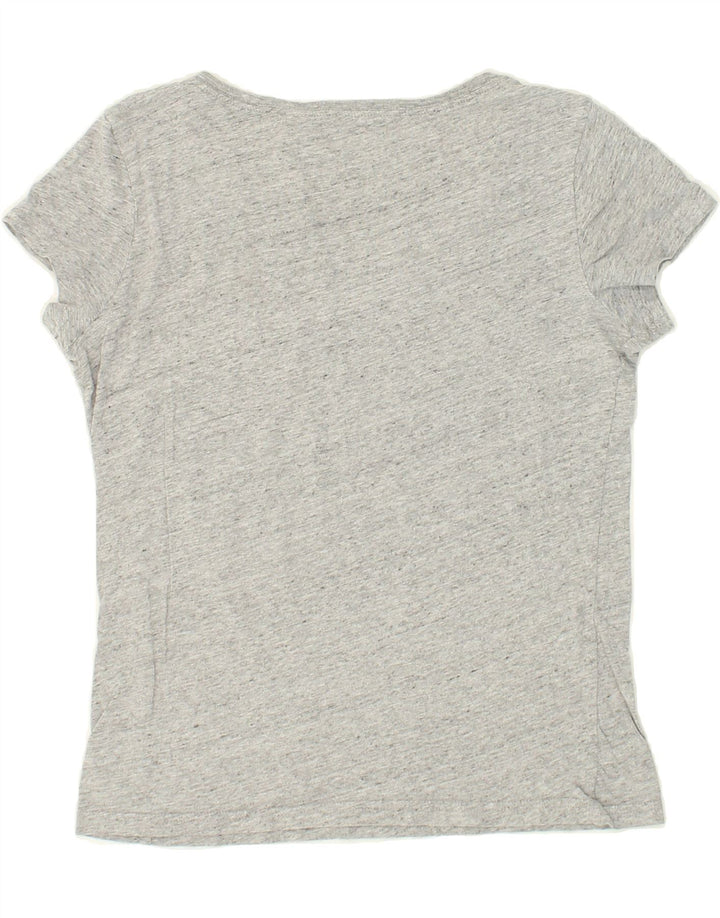 LEVI'S Womens Graphic T-Shirt Top UK 10 Small Grey Flecked Vintage Levi's and Second-Hand Levi's from Messina Hembry 
