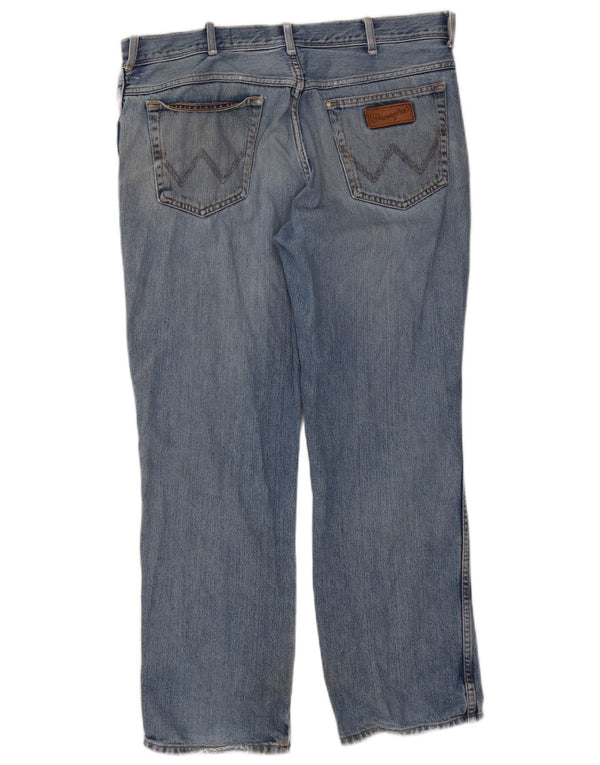 Blugi drepte pentru bărbați Wrangler Texas W38 L30 Bumbac albastru