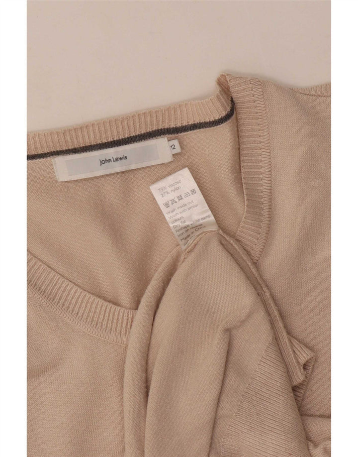 Pulover cardigan pentru femei John Lewis UK 12 Medium Beige Viscose
