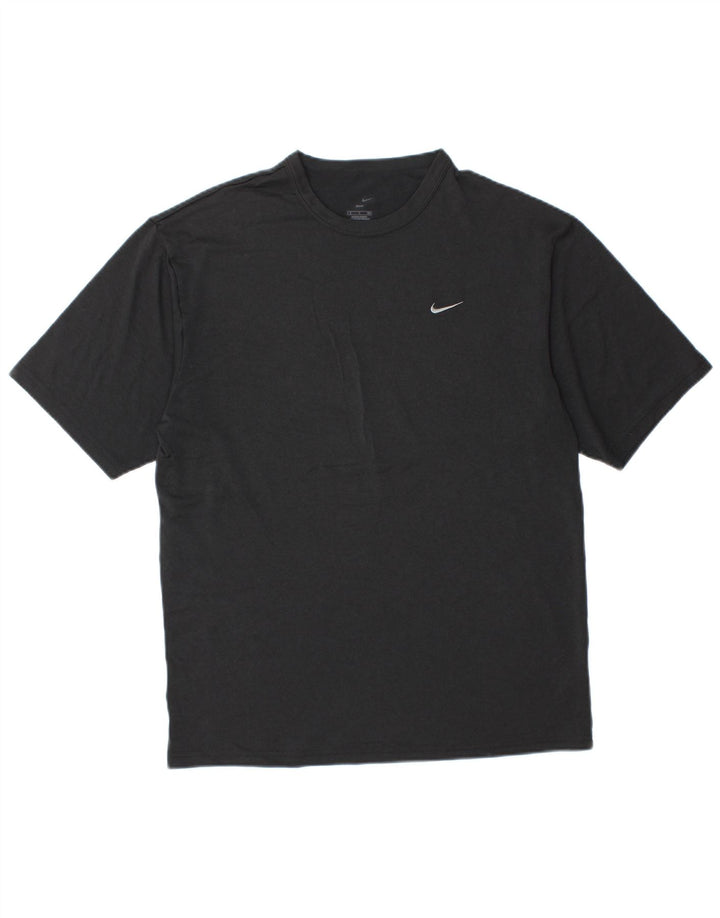 Tricou Nike Dri Fit pentru bărbați Top Mediu Negru Poliester