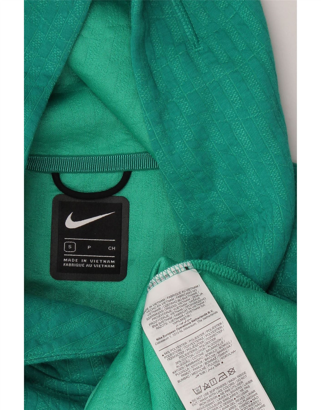 Pulover NIKE Crop Oversized Hoodie pentru femei UK 10 Poliester verde mic