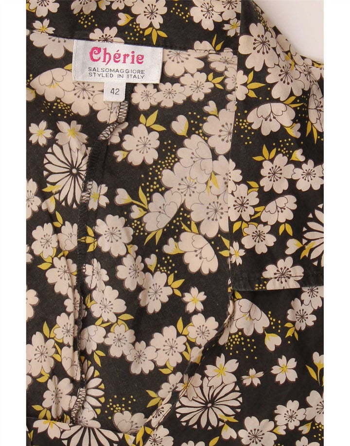 Bluză pentru femei cherie Top IT 42 Medium Black Floral
