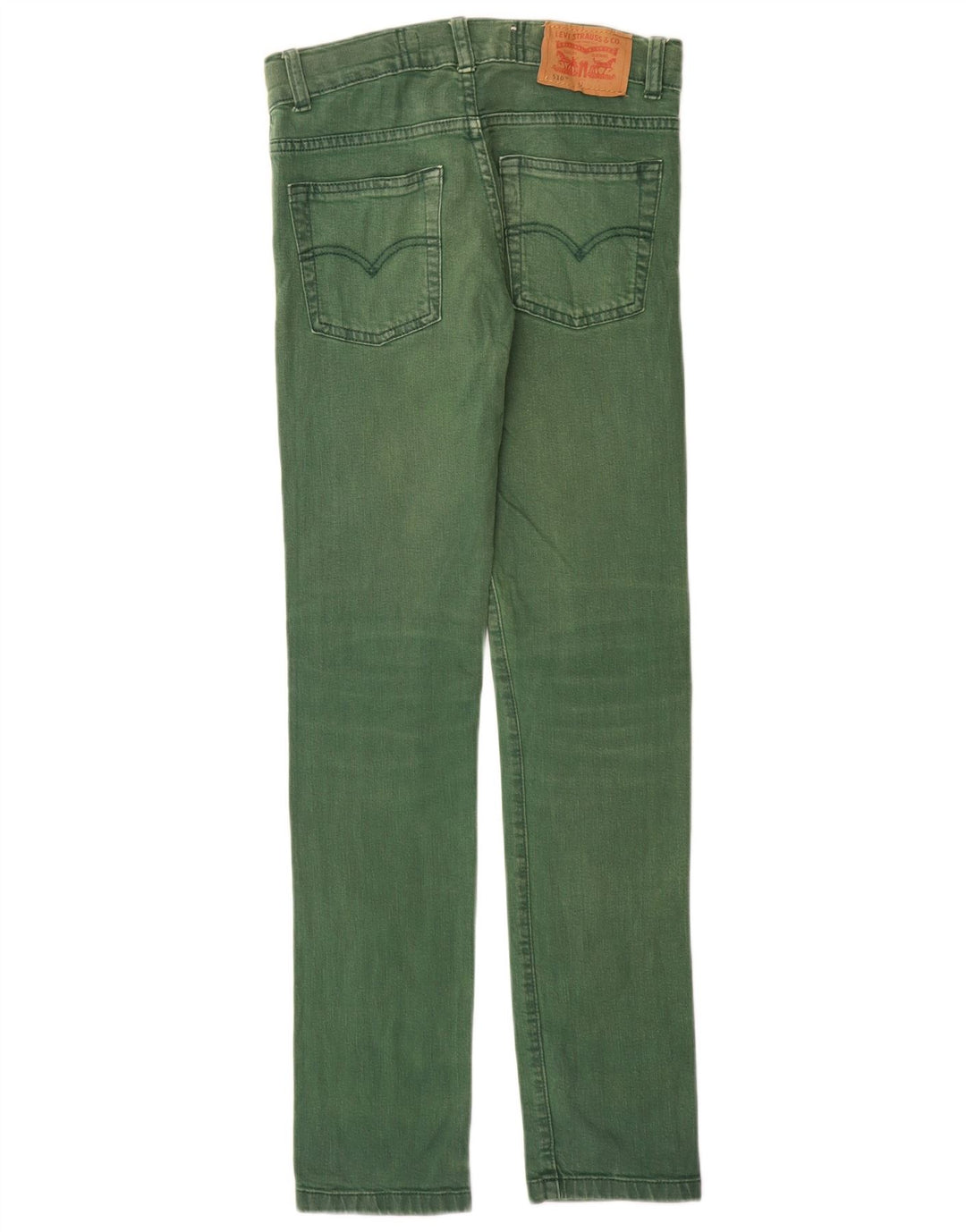 Jeans skinny LEVI'S 510 pentru baieti 11-12 ani W24 L28 bumbac verde