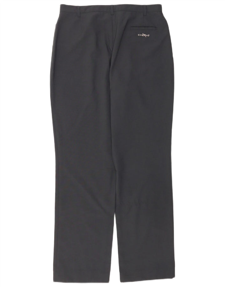 Pantaloni casual drepti pentru femei Chervo L30 L32 Poliester negru