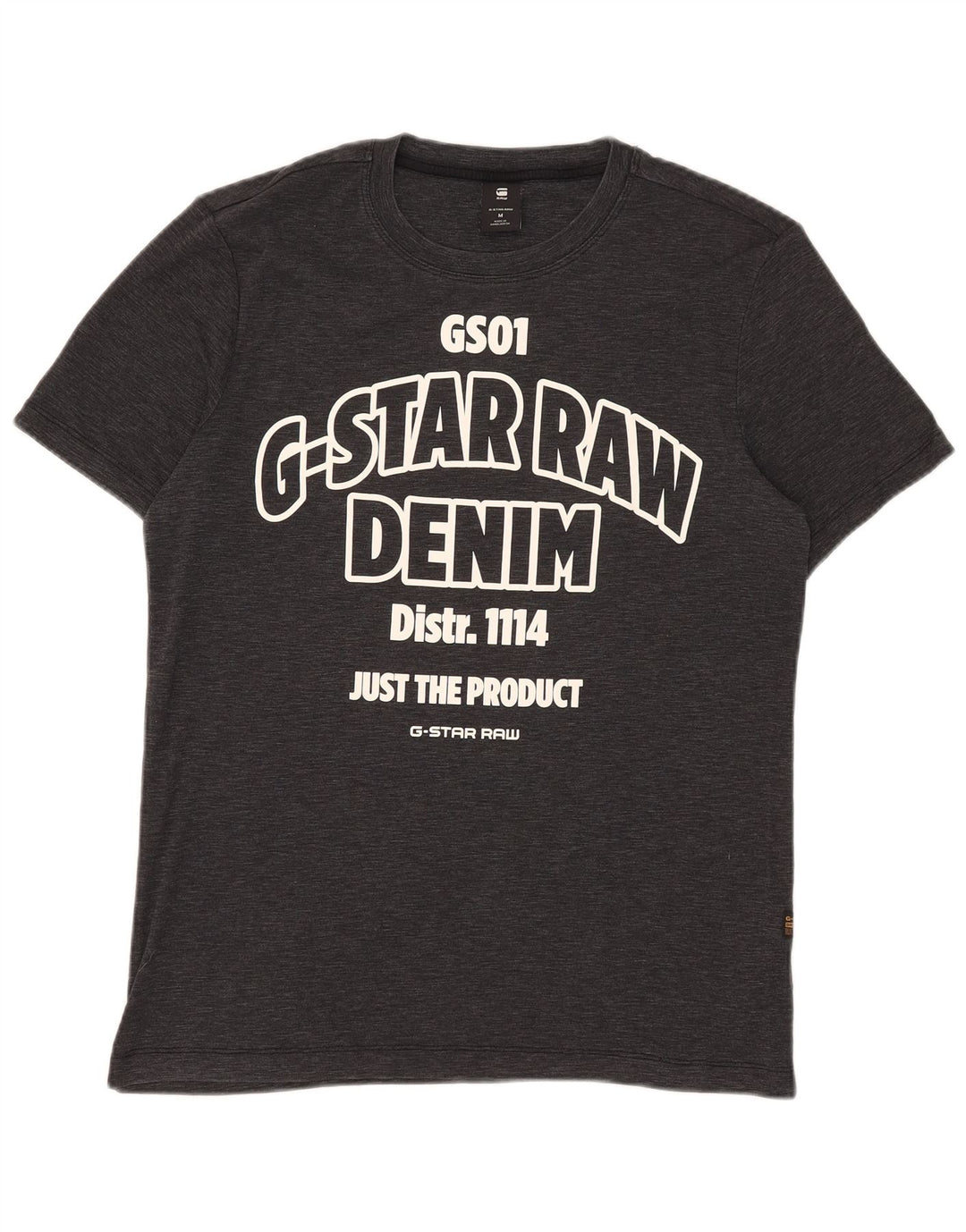 Tricou grafic pentru bărbați G-Star Top mediu negru bumbac cu pete