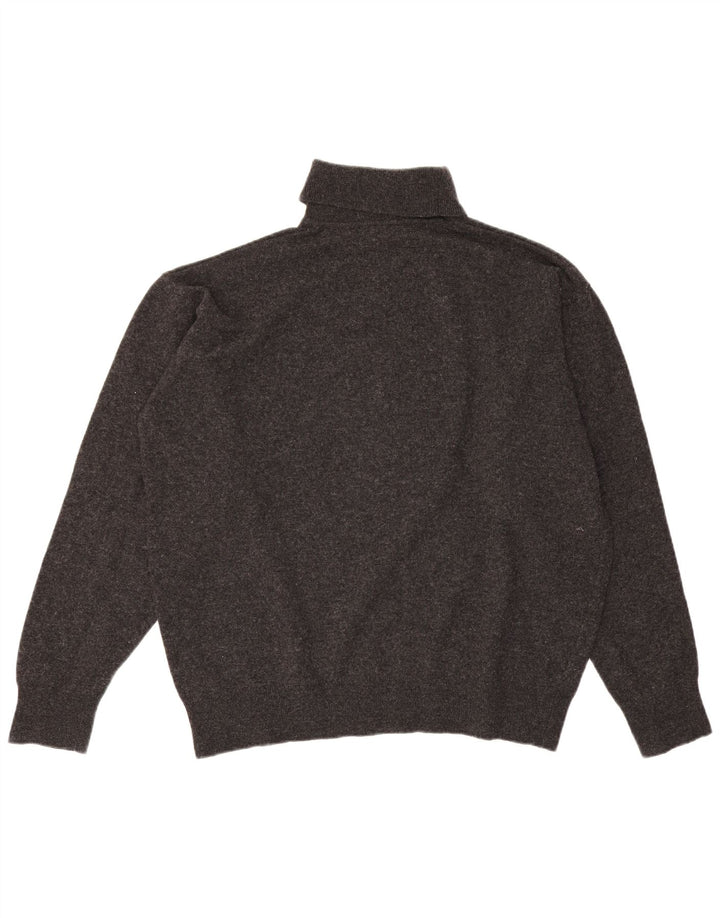 Pulover pentru bărbați Lacoste cu gât rulat, mărimea 6 XL, lână de miel gri