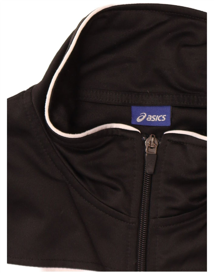Jachetă de trening Asics pentru bărbați, mare, negru, poliester bloc de culoare
