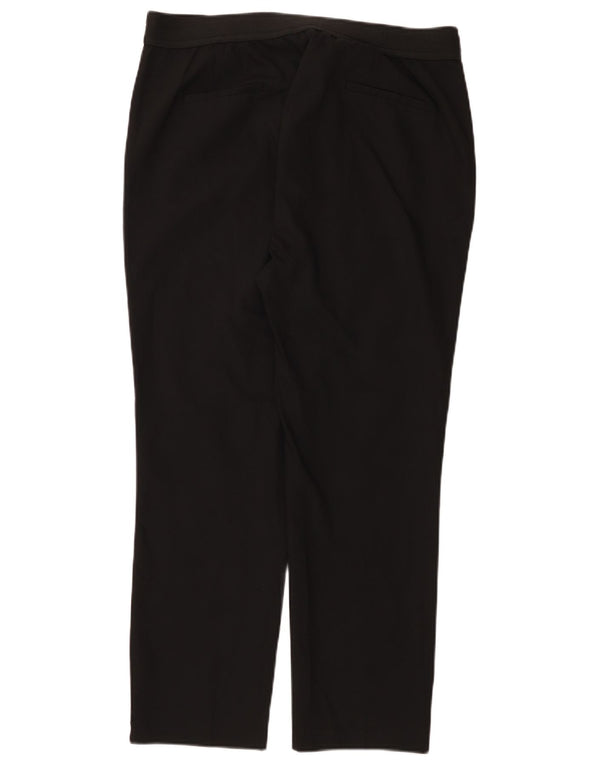 Pantaloni chino drepți Zara femei 2XL L34 L27 bumbac negru