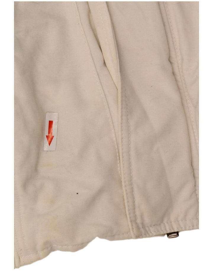 Jachetă Bomber cu grafică Camp David pentru bărbați UK 46 3XL Bumbac alb