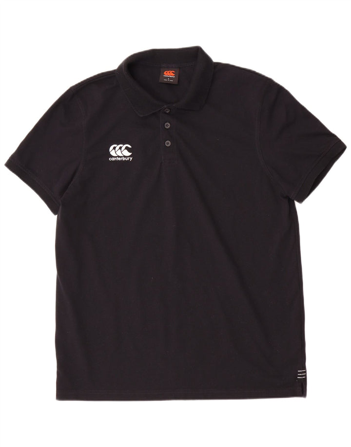 Tricou polo Canterbury pentru bărbați, mare, negru, poliester