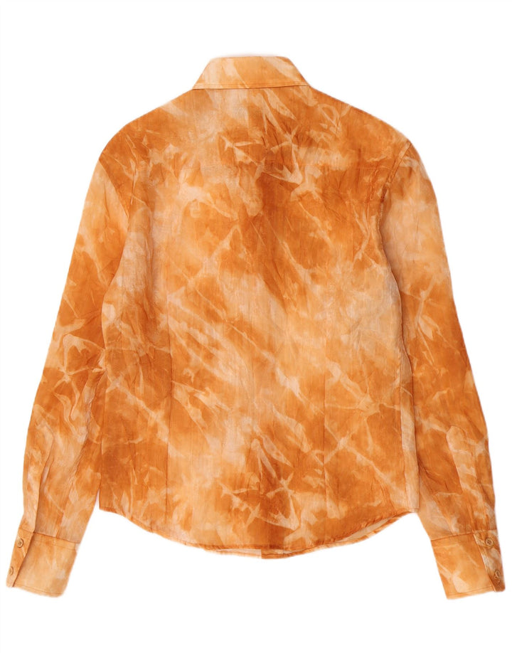 Cămașă Vintage de damă portocaliu mediu Tie Dye