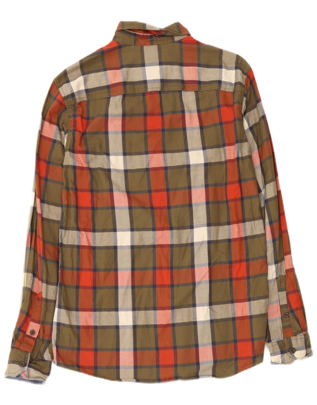Cămașă de flanel Jack & Jones pentru bărbați, bumbac caros, kaki mediu