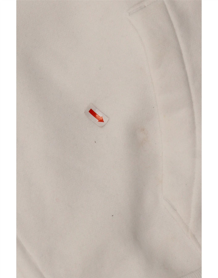 Pulover Hollister pentru bărbați, mare, alb, din bumbac