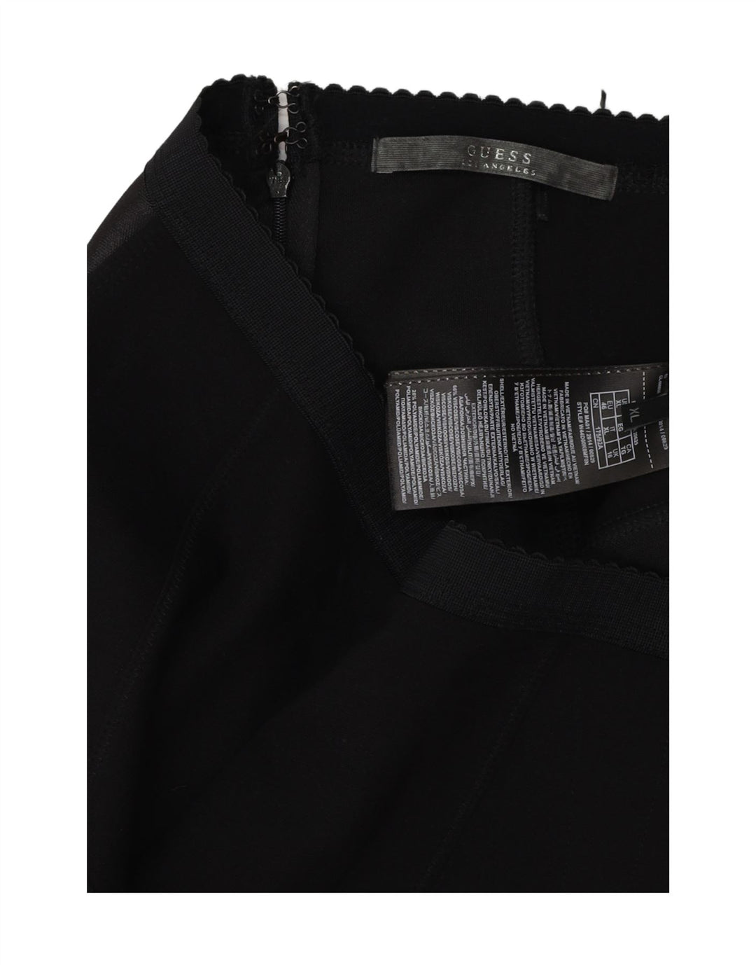 Fusta creion pentru femei GUESS UK 16 Large W36 Negru Colorblock Viscoza