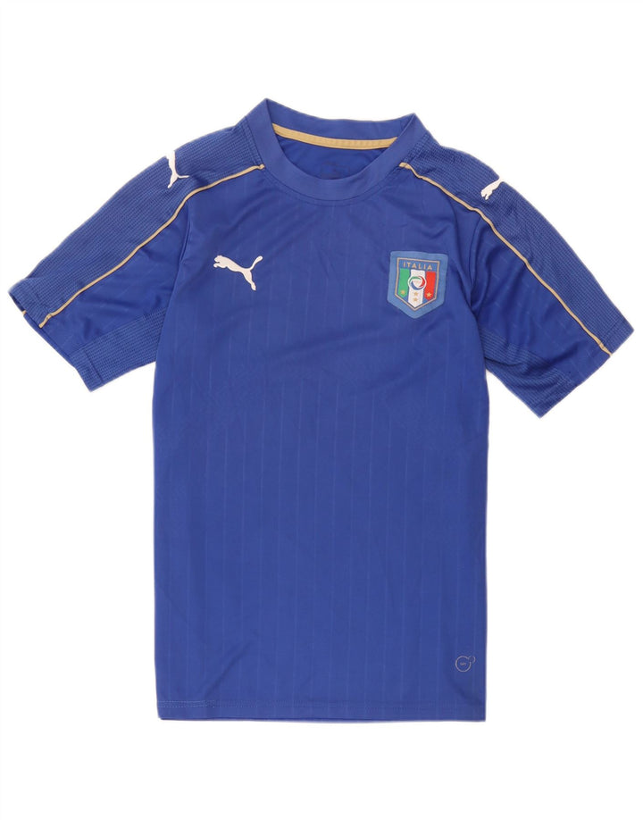 Tricou grafic Puma Italia pentru bărbați Top Medium Blue Poliester