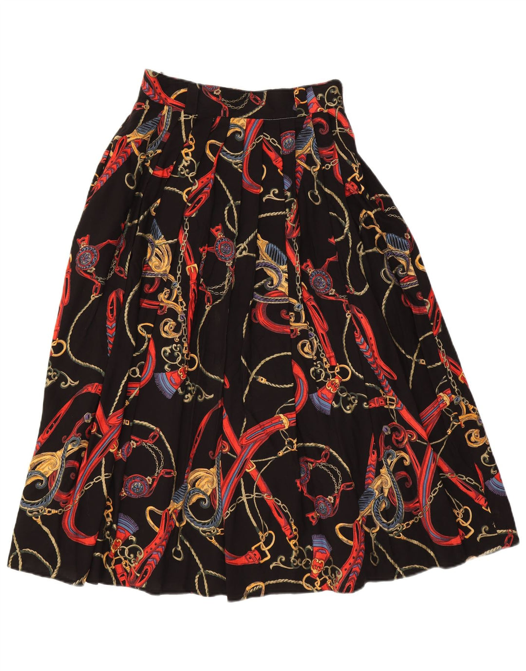 LOTZ Womens Abstract Pattern A-Line Skirt UK 14 Medium W28  Multicoloured