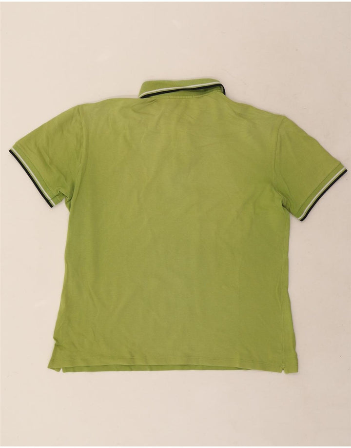 Cămașă polo Fred Perry pentru bărbați, bumbac cu dungi verzi mari