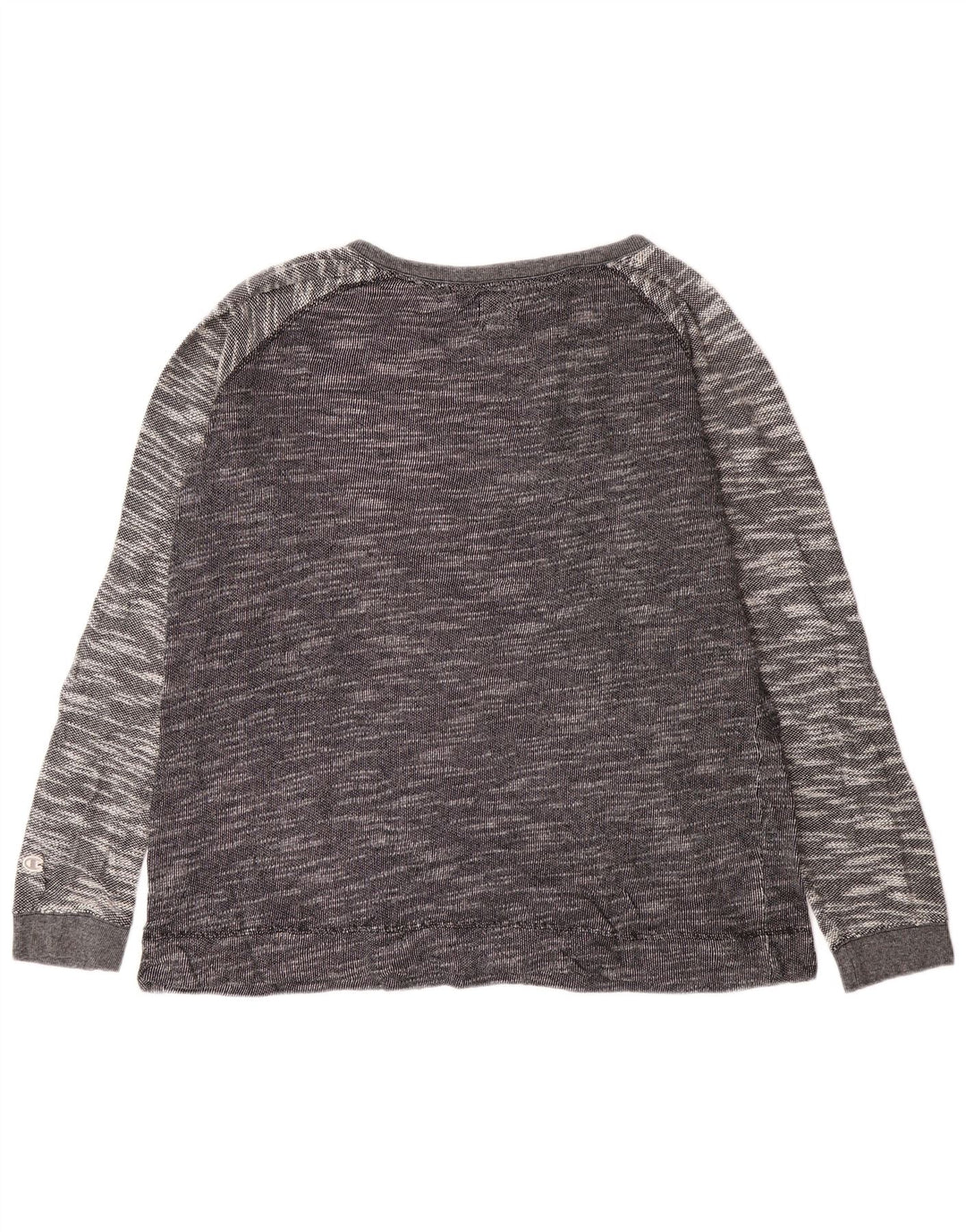 Top pentru femei Champion cu mânecă lungă UK 18 XL, bumbac cu pete gri