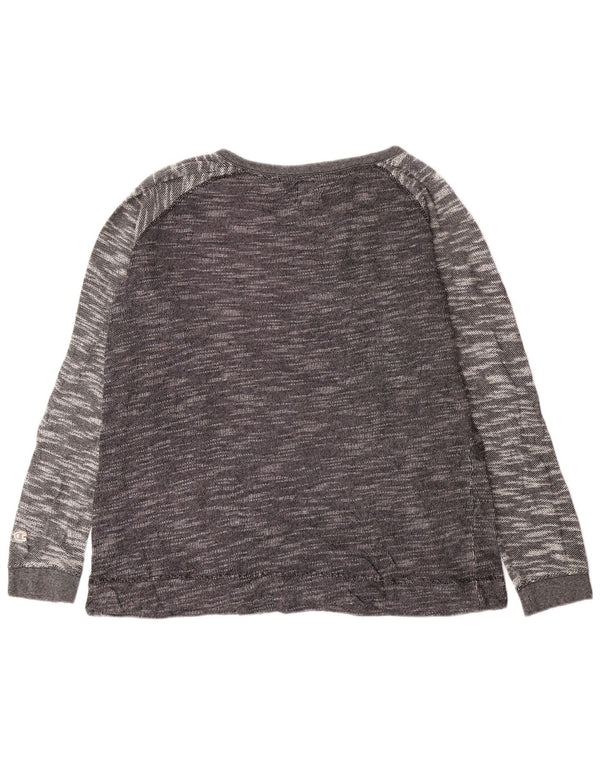 Top pentru femei Champion cu mânecă lungă UK 18 XL, bumbac cu pete gri