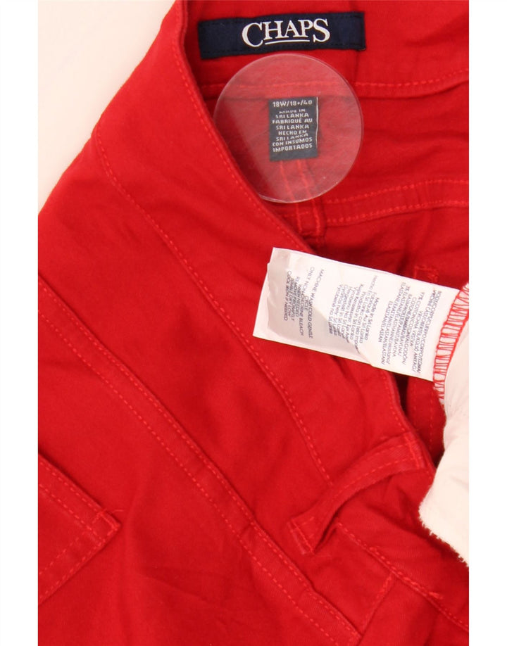 Bermude pentru damă CHAPS US 18 2XL W38 Bumbac roșu