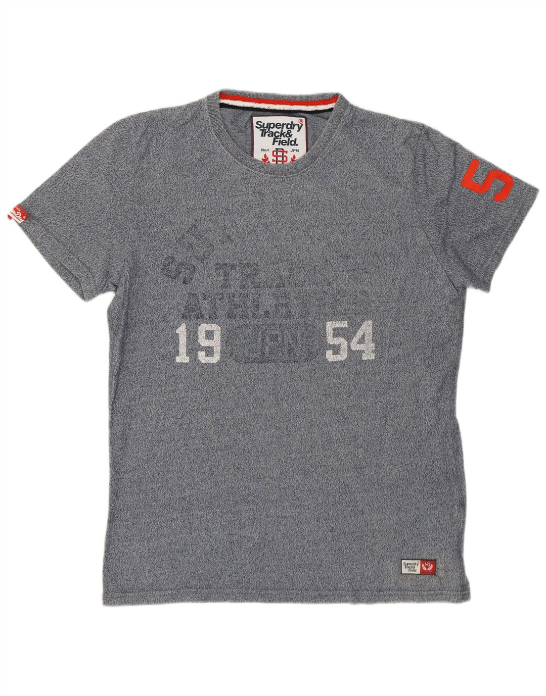 Tricou grafic pentru bărbați Superdry Top din bumbac gri mediu
