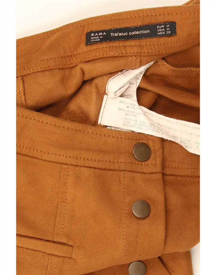 Fustă mini pentru femei Zara Medium W28 Maro Poliester