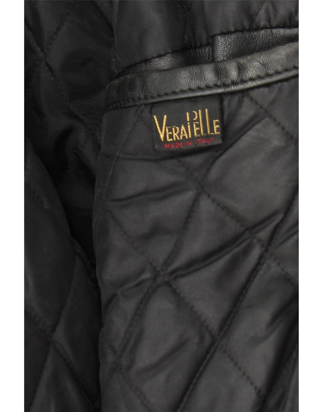 Jachetă de piele vintage pentru bărbați UK 36 Mic din piele neagră