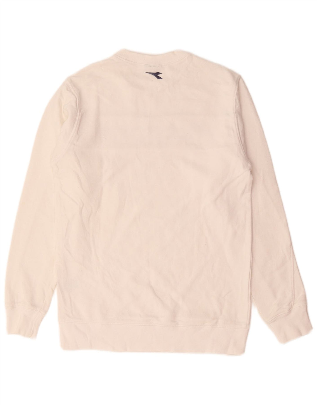 Hanorac grafic Diadora pentru bărbați Jumper mic, alb, bumbac